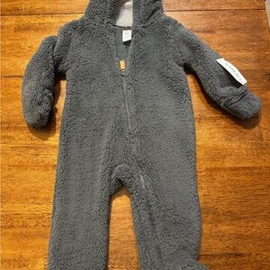 Carter's Fuzzy Charcoal One Piece